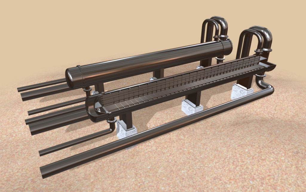 3D Model of a Heat Exchanger